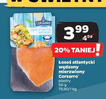 Netto Łosoś atlantycki wędzony mierzwiony corsarro oferta