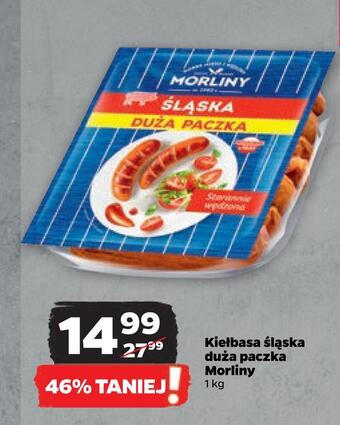 Netto Kiełbasa śląska duża paczka morliny oferta