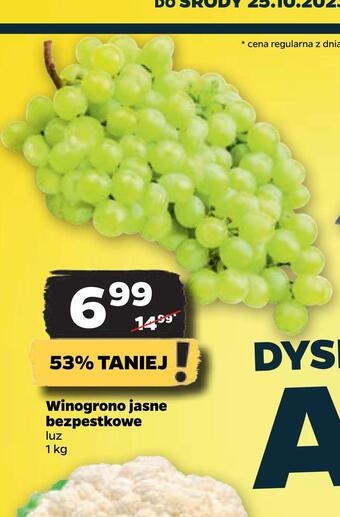 Netto Winogrono jasne bezpestkowe oferta