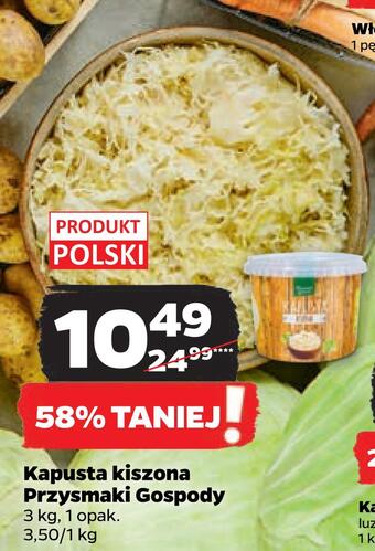 Kapusta kiszona przysmaki gospody