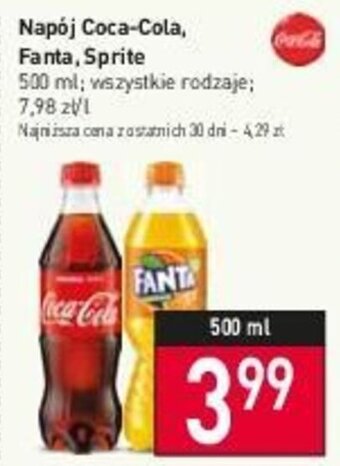 Stokrotka Napój Coca-Cola, Fanta, Sprite 500 ml oferta