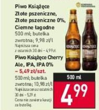 Stokrotka Piwo Książęce Złote pszeniczne, Złote pszeniczne 0%, Ciemne tagodne 500 ml oferta