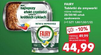 Kaufland FAIRY Tabletki do zmywarki 25/30/40szt oferta