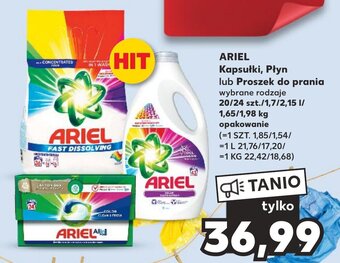 Kaufland ARIEL Kapsułki, Płyn lub Proszek do prania 20/24szt 1,7/2,15l 1,65/1,98kg oferta