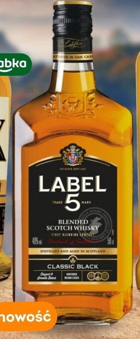 Żabka Whisky label 5 oferta
