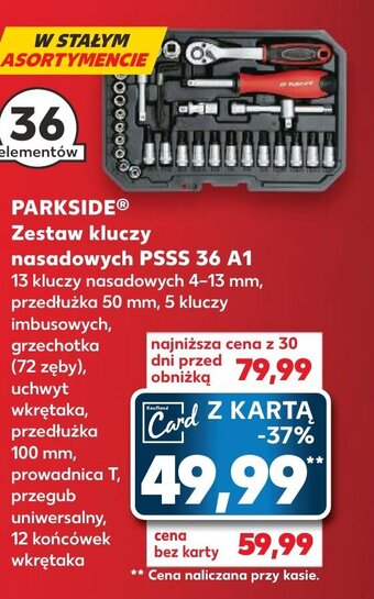Kaufland PARKSIDE Zestaw kluczy nasadowych PSSS 36 A1 oferta