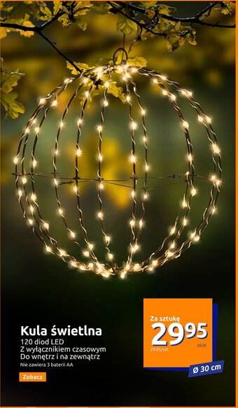 Action Kula świetlna 120 diod LED oferta