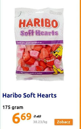 Action HARIBO Soft Hearts 175 gram oferta