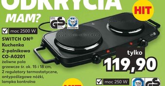 Kaufland SWITCH ON Kuchenka 2-palnikowa CO-A0201 oferta