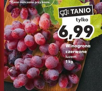 Kaufland Winogrona czerwone luzem 1 kg oferta