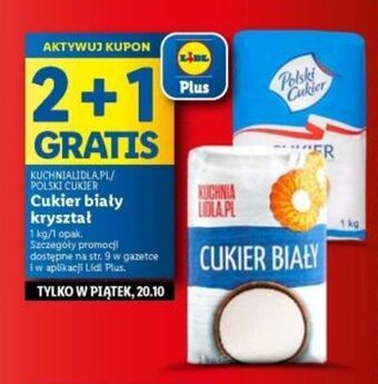 Lidl Cukier biały kryształ 1 kg oferta