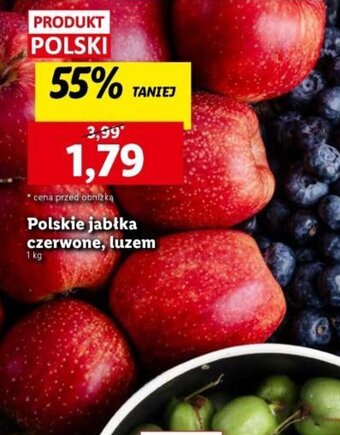 Lidl Polskie jabłka czerwone, luzem 1 kg oferta