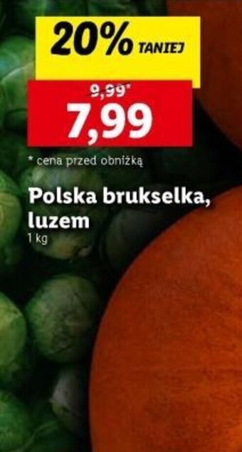 Lidl Polska brukselka, luzem 1 kg oferta