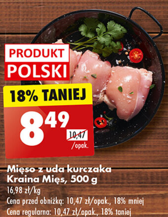 Biedronka Mięso z uda kurczaka Kraina Mięs, 500 g oferta