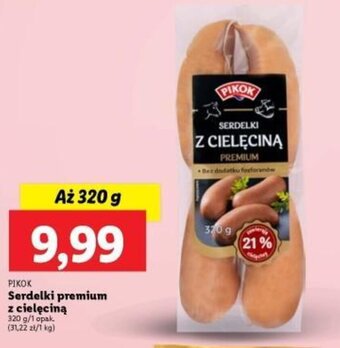 Lidl PIKOK Serdelki premium z cielęciną 320 g oferta