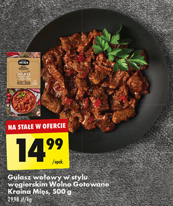 Biedronka Gulasz wołowy w stylu węgierskim Wolno Gotowane Kraina Mies, 500 g oferta