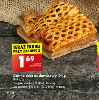 Biedronka Ciastko duet truskawkowy, 94 g oferta