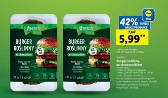 Lidl VEMONDO Burger roślinny ze słonecznikiem 170 g oferta