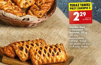 Biedronka Ciastko duet z owocami leśnymi, 115 oferta