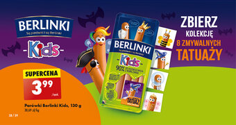 Biedronka Parówki Berlinki Kids, 130 g oferta