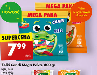 Biedronka Żelki Candi Mega Paka, 400 g: oferta