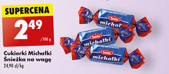 Biedronka Cukierki Michałki Śnieżka na wagę 100 g oferta