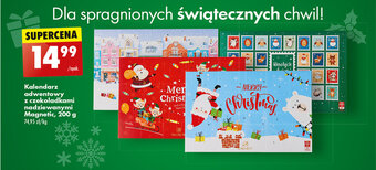 Biedronka Kalendarz adwentowy z czekoladkami nadziewanymi Magnetic, 200 g oferta
