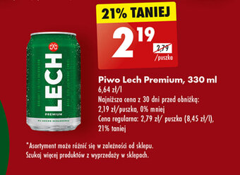 Biedronka Piwo Lech Premium, 330 ml oferta