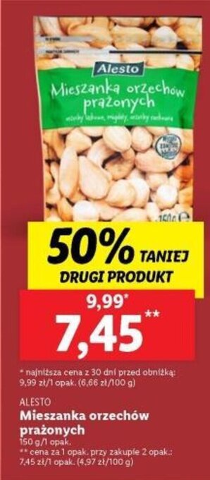 Lidl ALESTO Mieszanka orzechów prażonych 150g oferta