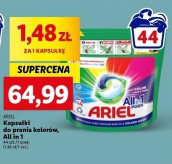 Lidl ARIEL Kapsułki do prania kolorów, All in 1 44szt oferta