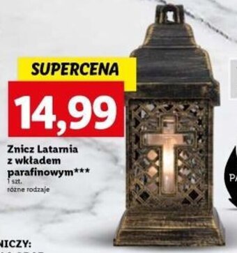 Lidl Znicz Latarnia z wkładem parafinowym oferta