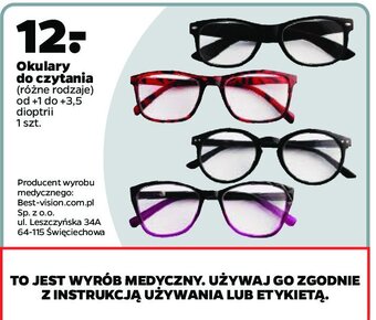 Netto Okulary do czytania od +1 do +3.5 oferta