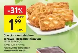 Intermarche Ciastko z nadzieniem serowo-brzoskwiniowym oferta