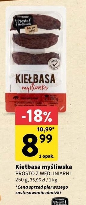 Intermarche Kiełbasa mysliwska oferta