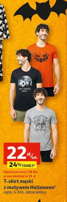 Auchan T- shirt męski halloween oferta