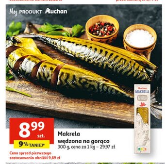 Auchan Makrela wędzona na gorąco oferta