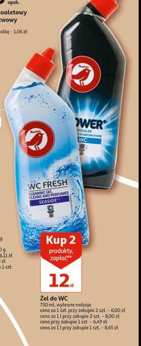 Auchan Żel do wc power oferta
