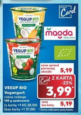 Kaufland Jogurt kokosowy truskawkowy oferta