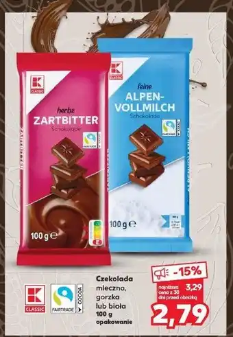 Kaufland Czekolada biała oferta