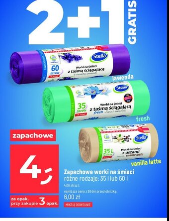 Dealz Worki na śmieci z taśmą ściągającą fresh 35 l oferta