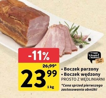 Intermarche Boczek wędzony parzony oferta