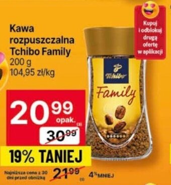 Delikatesy Centrum Kawa rozpuszczalna Tchibo Family 200 g oferta