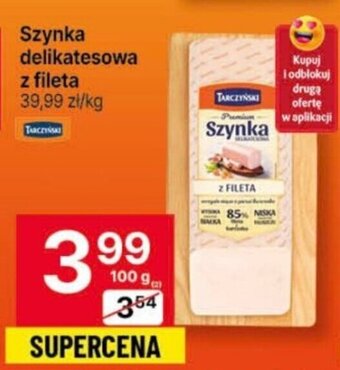 Delikatesy Centrum Szynka delikatesowa z fileta 100g oferta