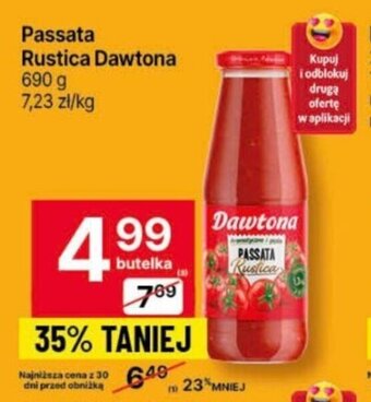 Delikatesy Centrum Passata Rustica Dawtona 690g oferta
