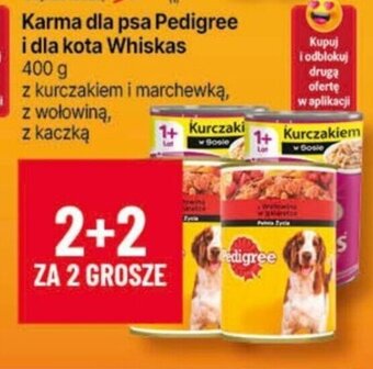 Delikatesy Centrum Karma dla psa Pedigree i dla kota Whiskas 400g oferta
