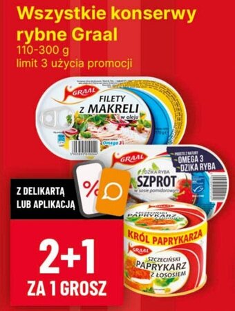 Delikatesy Centrum Wszystkie konserwy rybne Graal 110-300 g oferta
