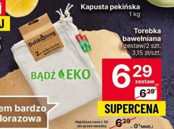 Delikatesy Centrum Torebka bawełniana 2 szt. oferta