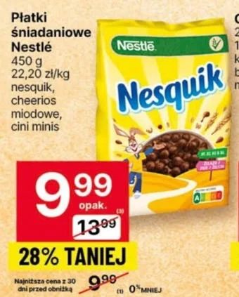 Delikatesy Centrum Płatki śniadaniowe Nestlé 450g oferta