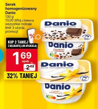 Delikatesy Centrum Serek homogenizowany Danio oferta