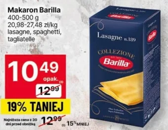 Delikatesy Centrum Makaron Barilla 400-500 g oferta